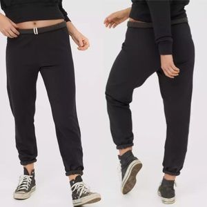 OFFLINE Aerie OTT Fleece Full Length Black Joggers